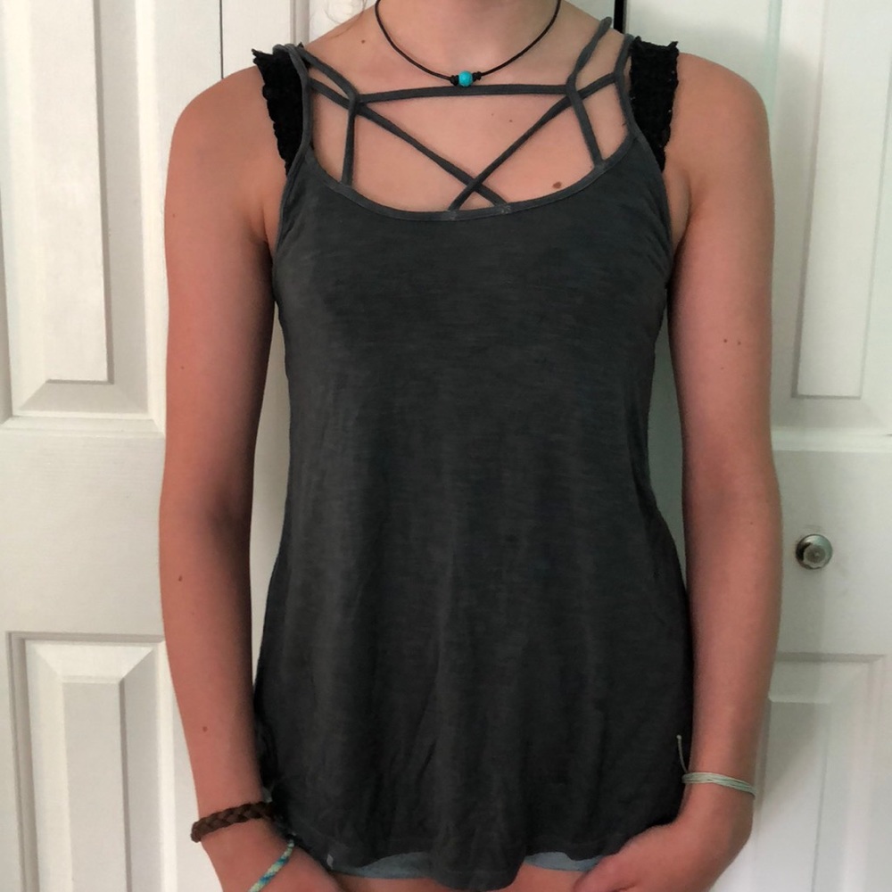 Dark grey tank top